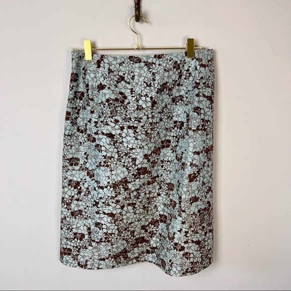 French Connection Floral Silk A-Line Skirt - Picture 5 of 8
